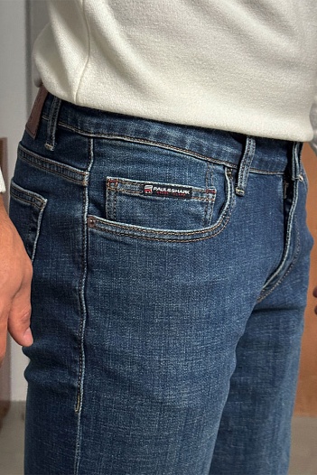 Мужские синие джинсы Paul & Shark regular fit   