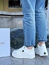 Женские кожаные кроссовки Dior Star - White / Black
