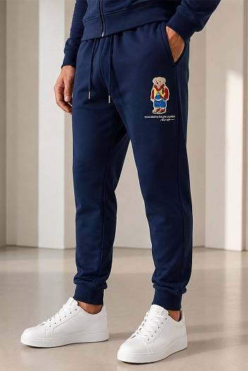 Мужские синие штаны Роlо Ralрh Lаurеn logo-embroidered   