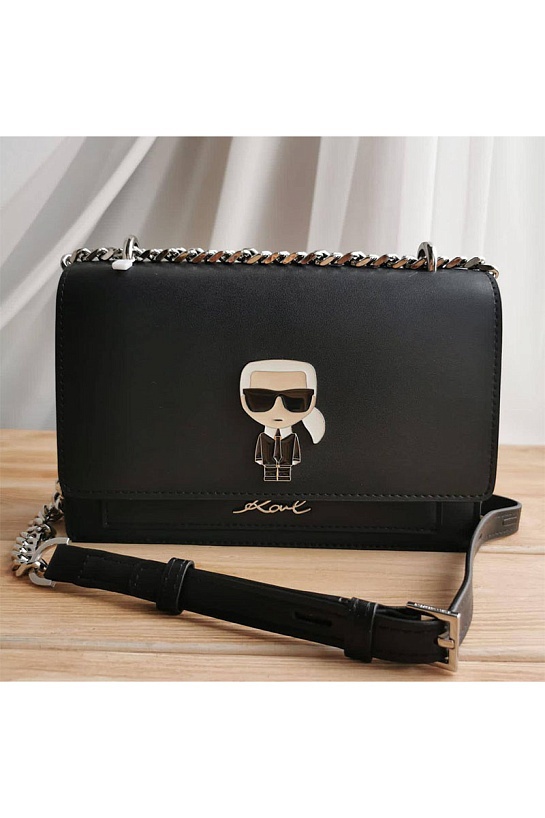 Кожаная сумка Karl Lagerfeld K/Ikonik Metal Lock 22x16 см (2 расцветки)