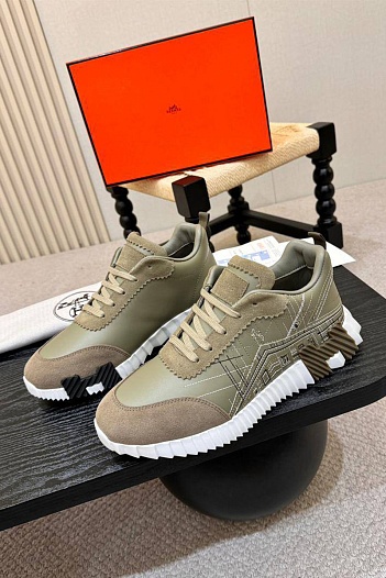 Мужские кроссовки Hermes Bouncing - Beige   