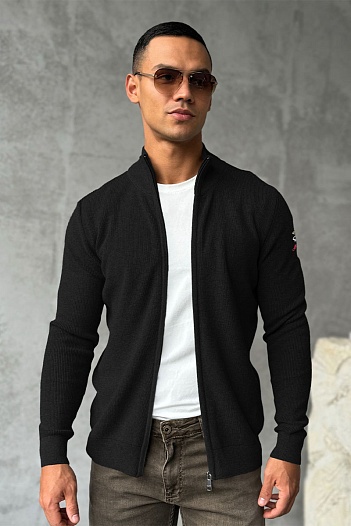 Мужская кофта Paul & Shark zip-up - Black   
