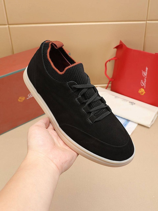 Мужские кроссовки Loro Piana Soho Walk - Black