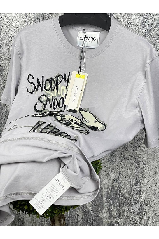 Мужская футболка Iceberg "Snoopy" - Grey