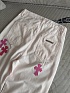 Женские прямые джинсы белого цвета Chrome Hearts premium