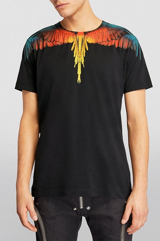 Чёрная футболка Marcelo Burlon County of Milan Icon Wings