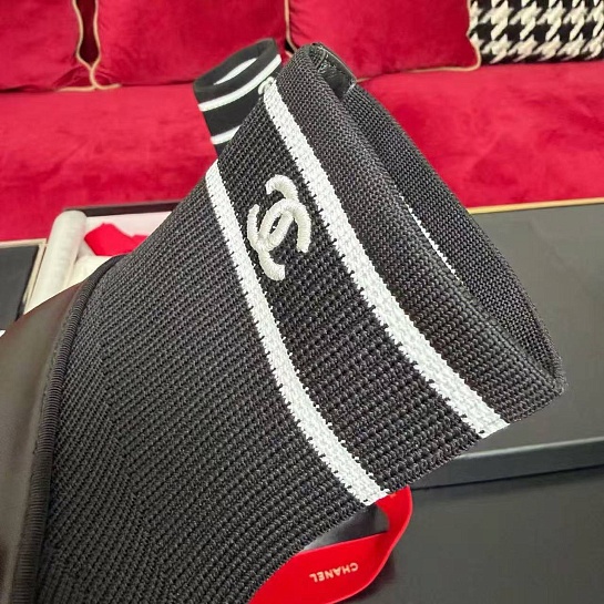 Женские кожаные балетки чёрного цвета Chanel premium