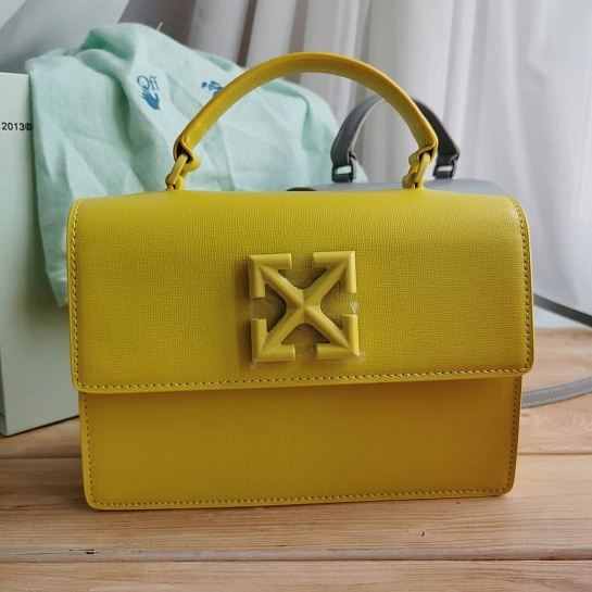 Женская сумка Off-White 1.4 Jitney 22x15 см - Yellow