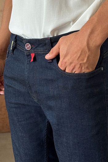 Мужские тёмно-синие джинсы Kiton   