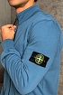Кофта синего цвета Stone Island Zip-Up Compass-patch