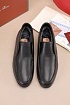 Кожаные лоферы с мехом Loro Piana Open Walk - Black