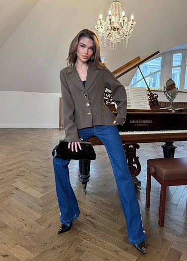 Женский пиджак Schiaparelli premium - Brown   