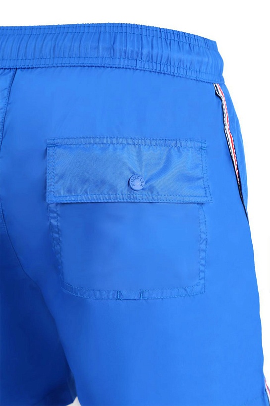 Мужские чёрные шорты Moncler logo-patch