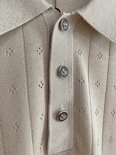 Мужское серое поло Loro Piana premium   