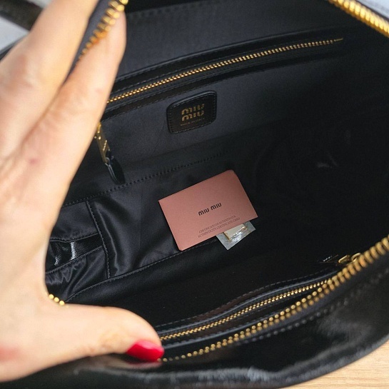 Женская сумка MIU MIU Kage 34x20 см - Black