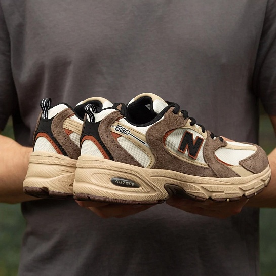 Кроссовки New Balance 530 Abzorb - Brown / White