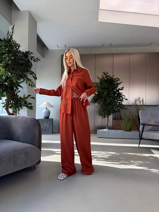 Женский льяной костюм Zimmermann premium