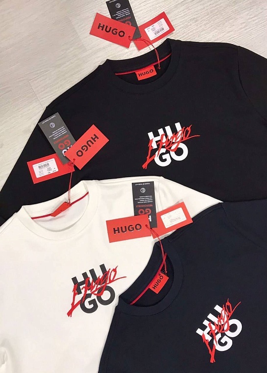 Мужской чёрный свитшот Hugo Boss Dlogonty