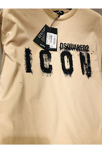 Серая оверсайз футболка Dsquared2   