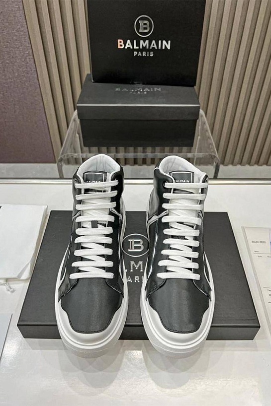 Кожаные кроссовки Balmain Paris High-Top