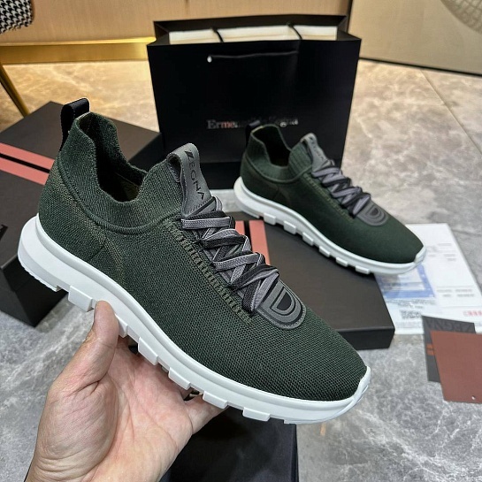 Мужские текстильные кроссовки Ermenegildo Zegna