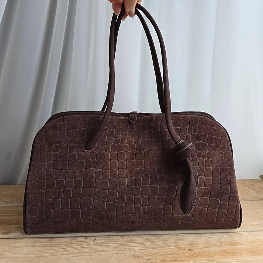 Замшевая сумка Jacquemus The Turismo Soft 38x23 см   