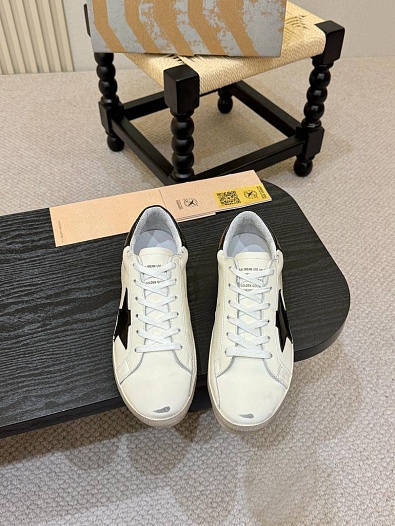Мужские кожаные кроссовки Golden Goose Super-Star   