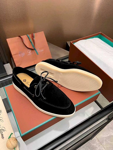 Женские замшевые лоферы Loro Piana premium   