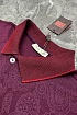 Бордовое поло Etro с узором пейсли