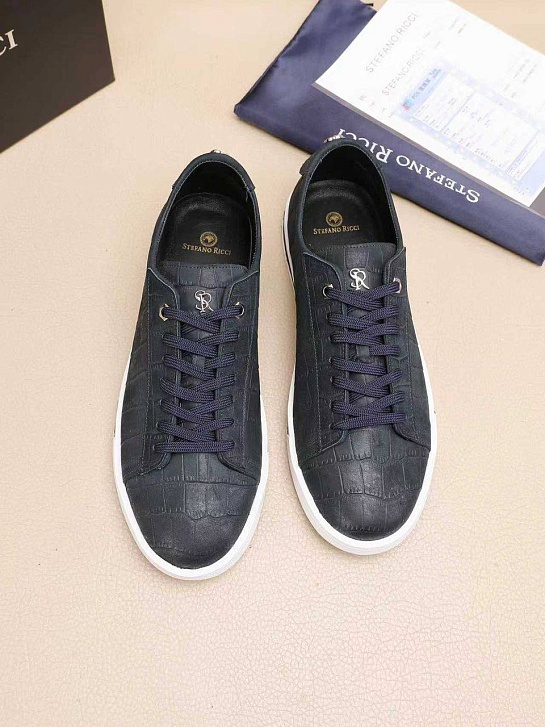 Мужские кожаные кроссовки Stefano Ricci