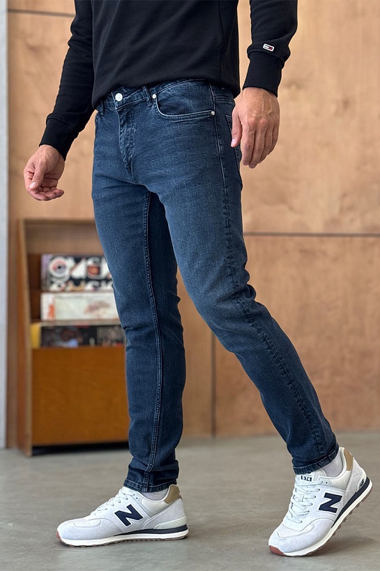 Мужские тёмно-синие джинсы Calvin Klein