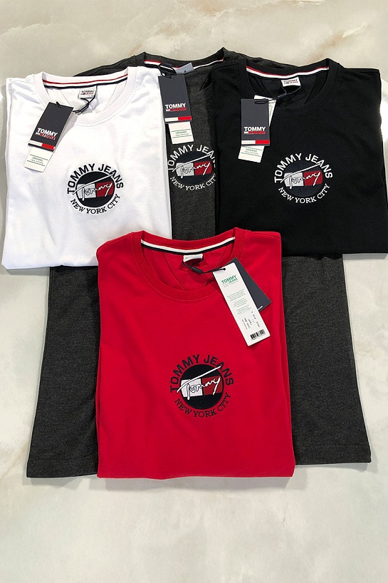 Белая мужская футболка Tommy Hilfiger New York City