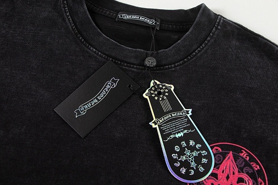 Чёрная оверсайз футболка Gothic logo