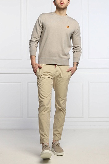 Джемпер Kenzo Tiger logo-patch - Beige   