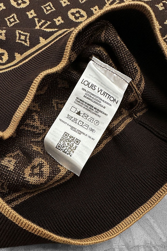 Классический джемпер Louis Vuitton Monogram all over - Brown / Beige