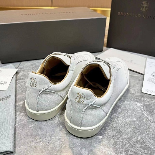 Мужские кожаные кроссовки Brunello Cucinelli   