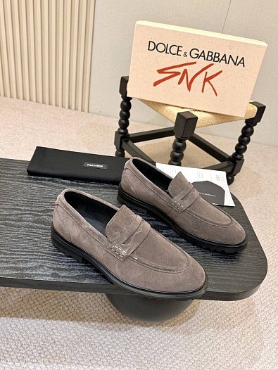 Мужские замшевые лоферы Dolce & Gabbana   