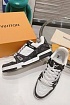 Женские кожаные кроссовки Louis Vuitton Trainer Monogram - White / Black