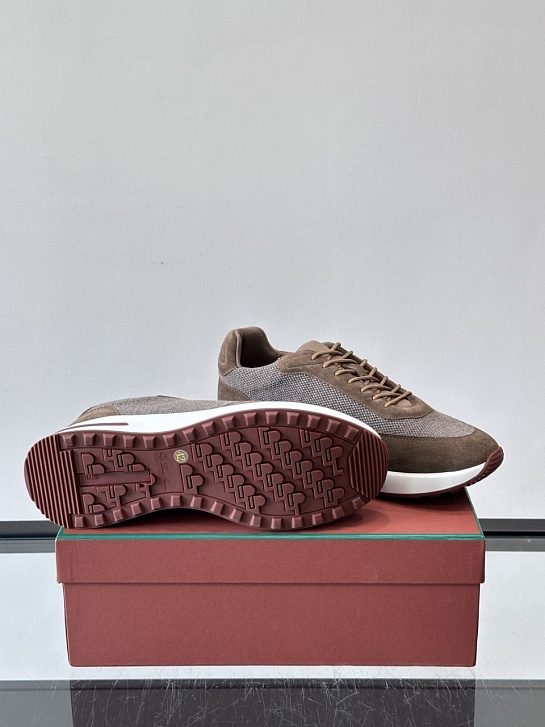 Мужские кроссовки Loro Piana Week End Walk - Brown