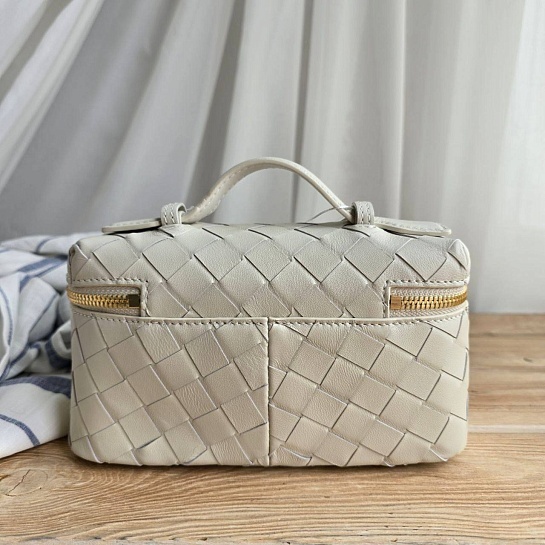 Женская сумка Bottega Veneta 20x11 см - White
