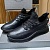 Мужские кожаные кроссовки Prada lace-up - Black
