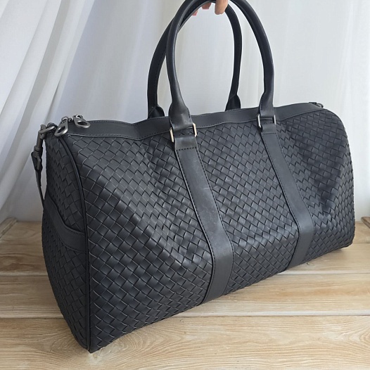 Кожаная дорожная сумка Bottega Veneta Kippo 50x20 см   
