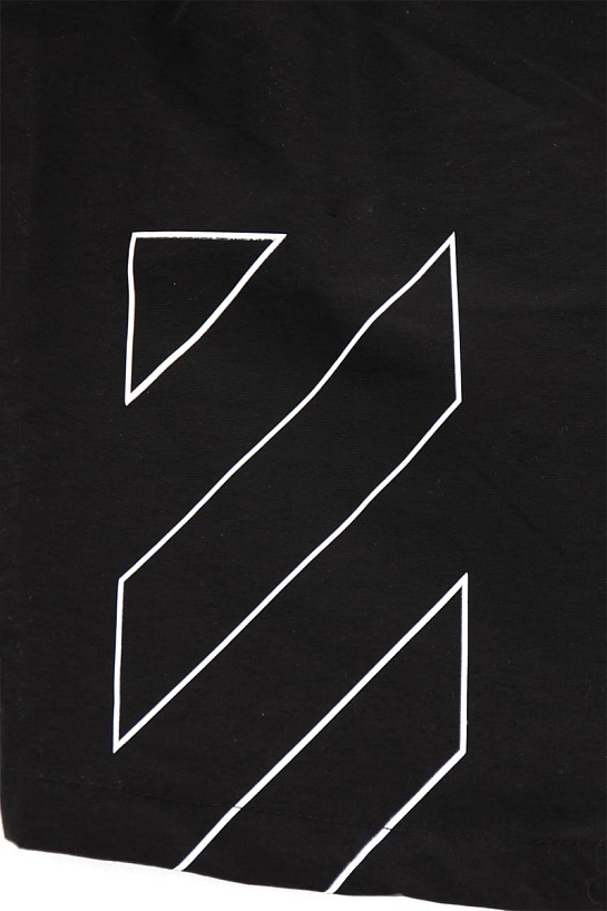 Шорты чёрного цвета Off-White Diagonals