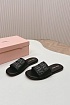Женские шлёпанцы MIU MIU чёрного цвета