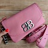 Кожаная сумка Balenciaga Bb Soft Flap 23x12 см - Pink