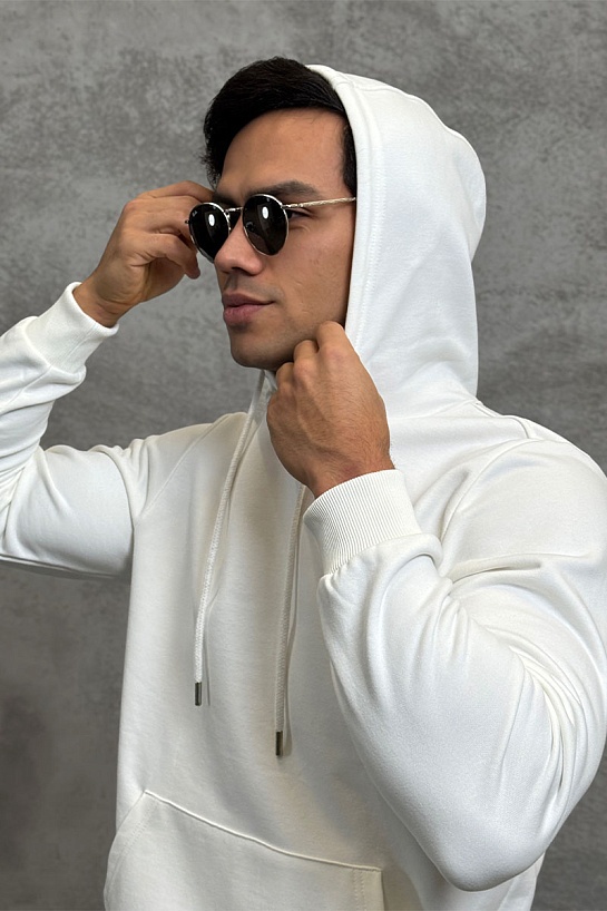 Мужское худи Tommy Hilfiger белого цвета