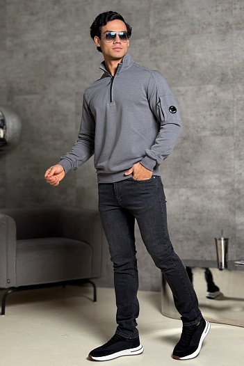 Серая кофта C.P. Company lens-detail   