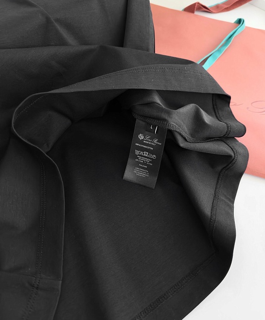 Мужская чёрная футболка Loro Piana