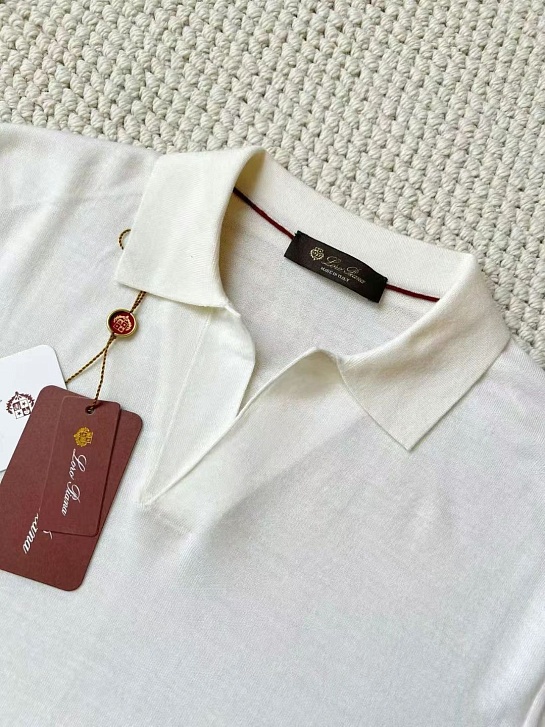 Поло с длинным рукавом Loro Piana Premium - Beige