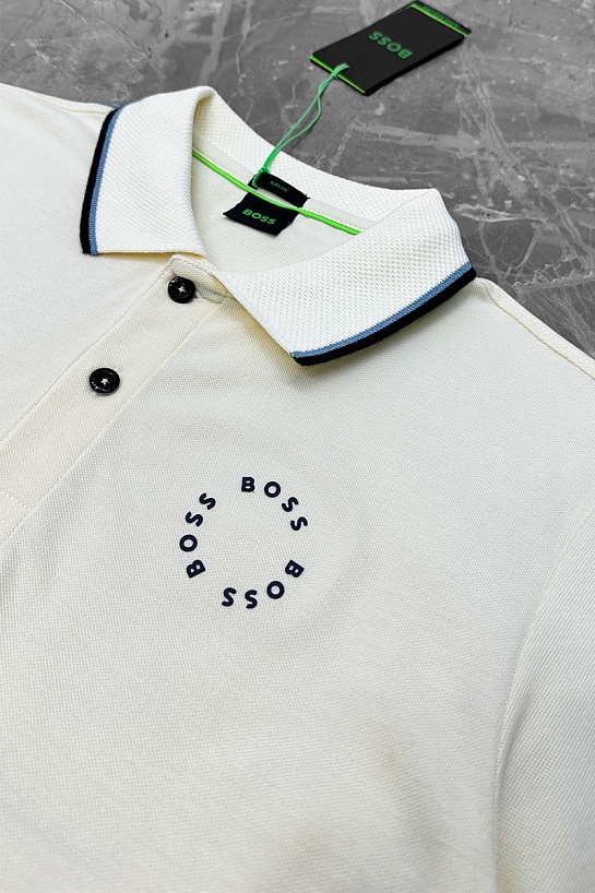 Поло бежевого цвета Hugo Boss "Paule 2"
